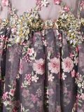 花卉镶嵌晚礼服
