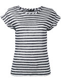 semi-sheer striped T-shirt