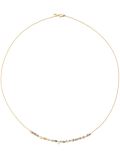 peach sapphire and brown diamond 'Story' necklace
