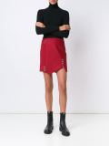 piercing detail asymmetric skirt