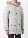 zipped hooded coat