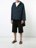 hooded cape jacket 