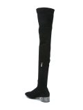 crystal heel over-the-knee boots