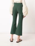 flared cropped trousers