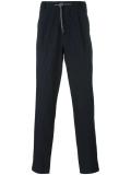 pinstripe straight trousers