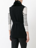N.PEAL NPW949 BLACK + NAVY ??? Wool or fine animal hair->Cashmere