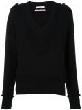 'Romantic' V-neck jumper