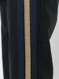 stripe side loose fit trousers