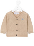chest logo cardigan
