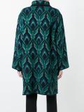intarsia knit cardi-coat