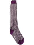 zigzag pattern socks