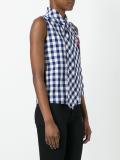 pussy bow sleeveless top