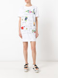 graphic print T-shirt dress