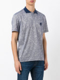patterned polo shirt