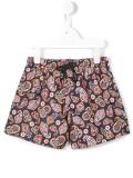 'Neon Paisley' swim shorts