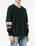 stripe-detailed sweatshirt