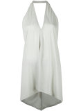 draped halter top