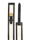 wide woven buckled belt