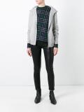 hooded zip cardigan