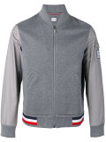contrast sleeve bomber jacket 