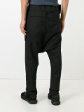 drop-crotch trousers