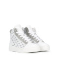 logo print hi-top sneakers