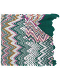 crochet-knit scarf