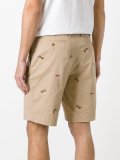 bulldog embroidery chino shorts