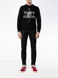 black thunder print sweatshirt