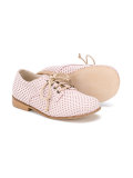 'Poker Rosa' perforated lace-up shoes