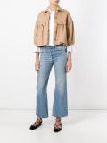 ruffled cropped jacket