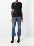 lace front knit top
