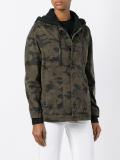 camouflage print hooded jacket