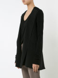 buttonless blazer