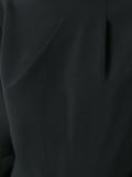 rouches sleeves midi dress