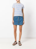 slogan print T-shirt