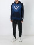 Adidas Originals x White Mountaineering拼色连帽衫