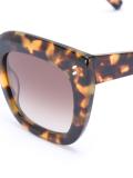 oversized layered square sunglasses