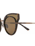 round frame embellished sunglasses
