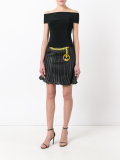 trompe-l'oeil pleated skirt