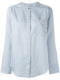 striped chest pocket shirt