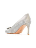 embellished buckle pumps