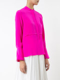 concealed button blouse