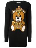 bear intarsia dress
