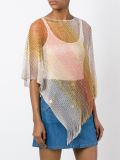 mesh poncho style top