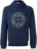 logo print hoodie