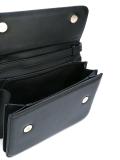 metallic handle shoulder bag