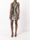 sequined halterneck dress