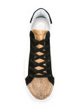 embellished lace-up sneakers