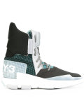 mid-calf lace-up boots
